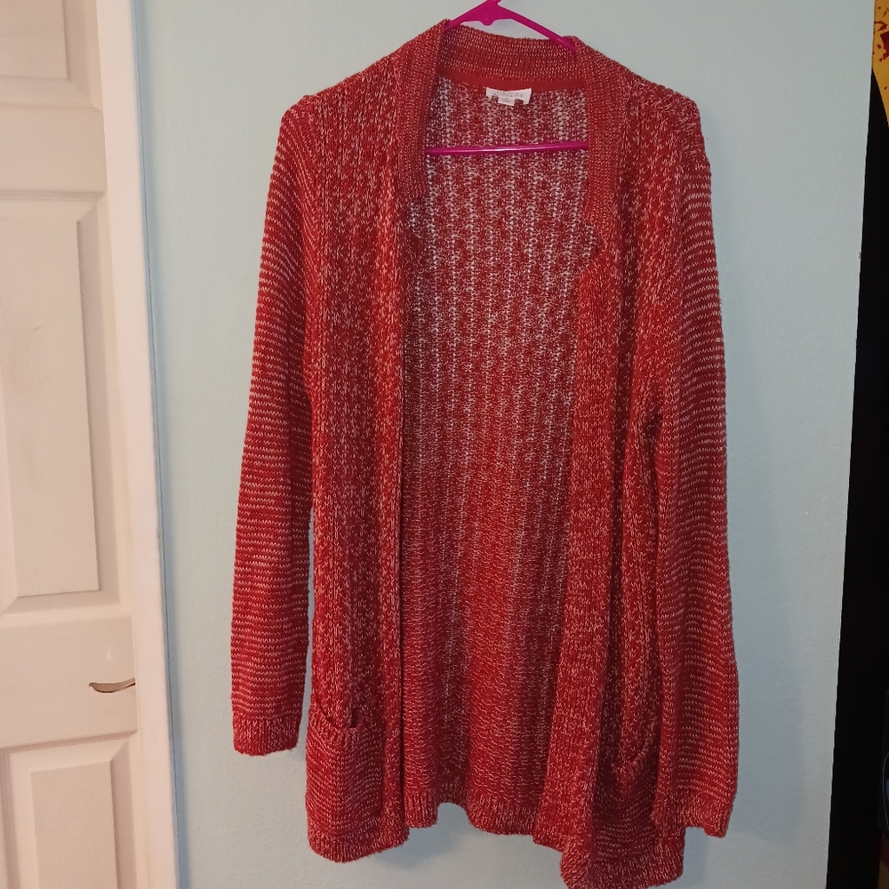 Orange-Red Market & Spruce Cardigan | Size M